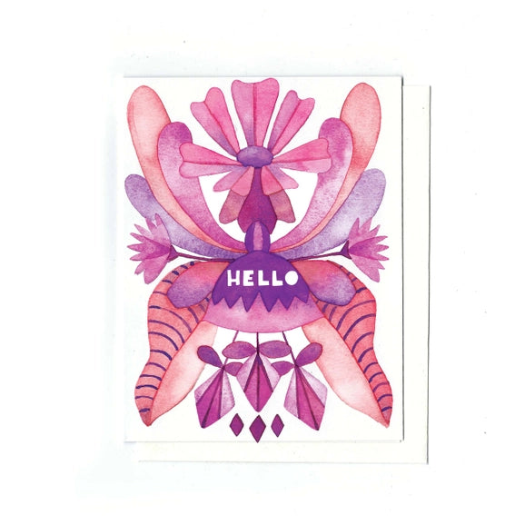 Hello Folk Card