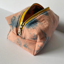 Load image into Gallery viewer, Botanically Dyed Boxy Toiletry Bag