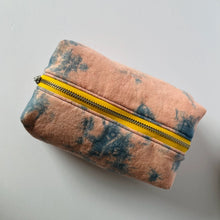 Load image into Gallery viewer, Botanically Dyed Boxy Toiletry Bag