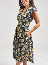 Load image into Gallery viewer, Lucille Dress - Navy Floral