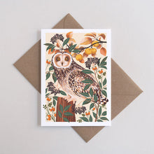 Load image into Gallery viewer, Autumn Owl Greeting Card
