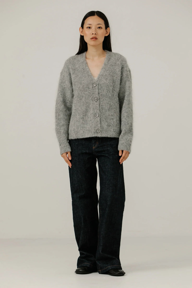 60’s wool alpaca cardigan Alpaca Cardigan in Seaweed | Womenswear | Brora Fashion