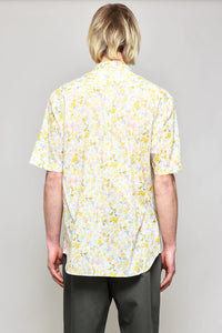 Japanese Big Floral Print Shirt - Yellow