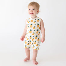 Load image into Gallery viewer, Printed Organic Tank Romper