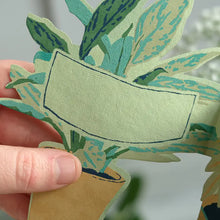 Load image into Gallery viewer, Plant Pot Concertina Greeting Card