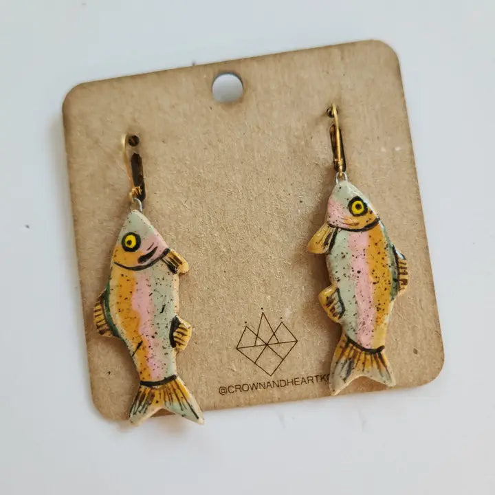 Trout top Dangle Earrings