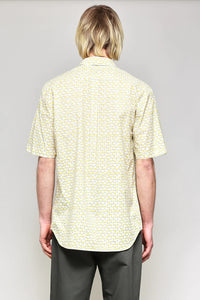 Japanese Tulip Print Shirt - Yellow