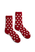 Load image into Gallery viewer, Wool Cashmere Crew Women's Socks - Classic Dot