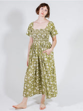 Load image into Gallery viewer, Teddy Midi Dress - Pear Floral