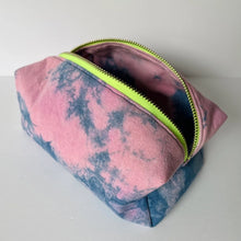 Load image into Gallery viewer, Botanically Dyed Boxy Toiletry Bag