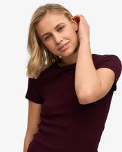 Load image into Gallery viewer, Women's Organic Rib Short Sleeve T-shirt