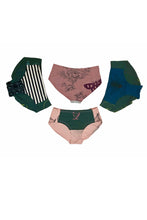 Load image into Gallery viewer, Bamboo/Cotton/Lycra Jersey, Made in Canada, Hand Screen Printed, Ethically Produced, Sustainable Fashion, Underwear, One of a Kind