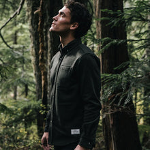 Load image into Gallery viewer, Anian, Made in Canada, Ethically Made, Recycled Wool, Melton, Menswear, Long Sleeve, Olive Green