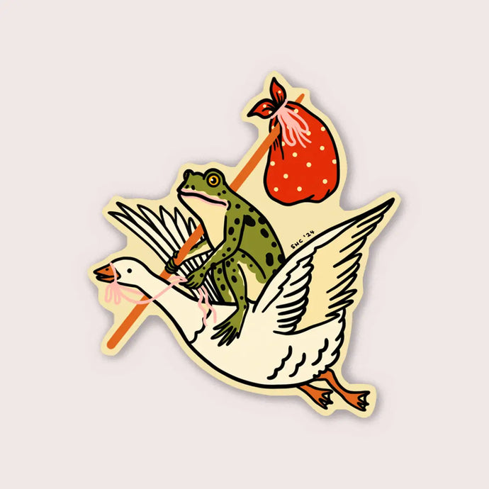 Goose Ride Sticker