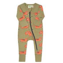 Load image into Gallery viewer, 2 Way Zip Printed Long Sleeve Romper