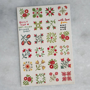 Quilt Top Gap Filler Sticker Sheet