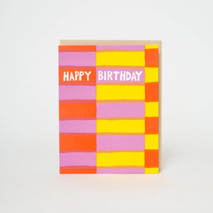 Fruit Stripe Birthday Card