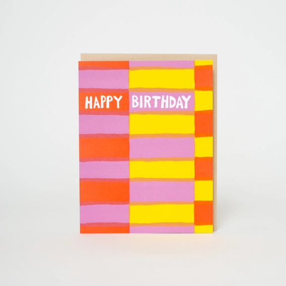 Fruit Stripe Birthday Card