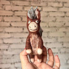 Load image into Gallery viewer, Donkey Finger Puppet