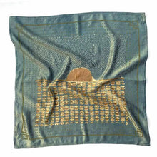 Load image into Gallery viewer, Cotton Silk Bandana - Deep Green Surya