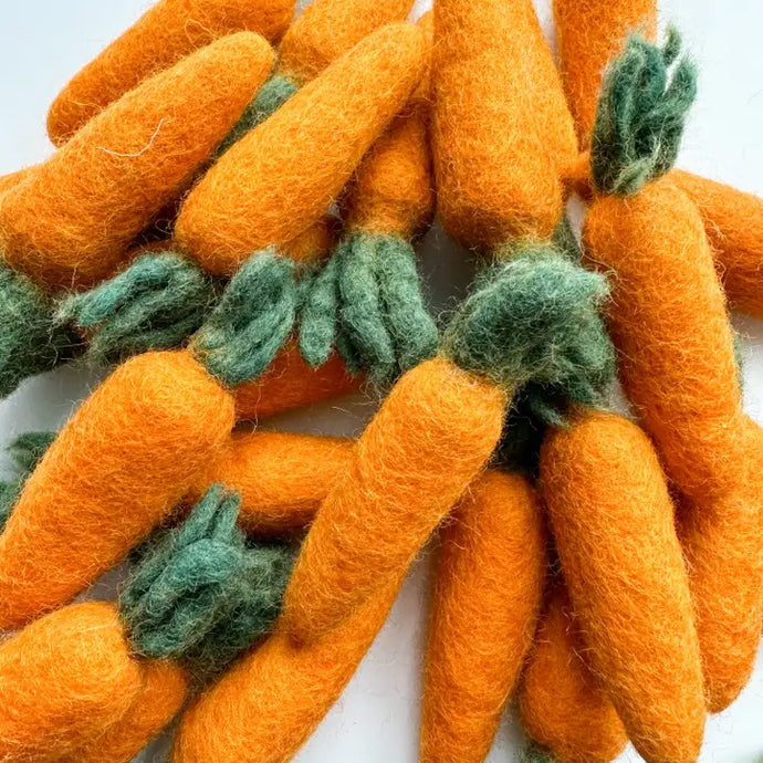 Mini Felted Carrot