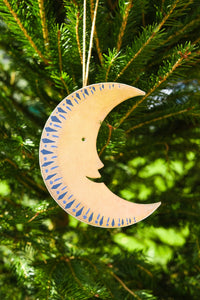 Man on the Moon Screen Printed Board Decoration
