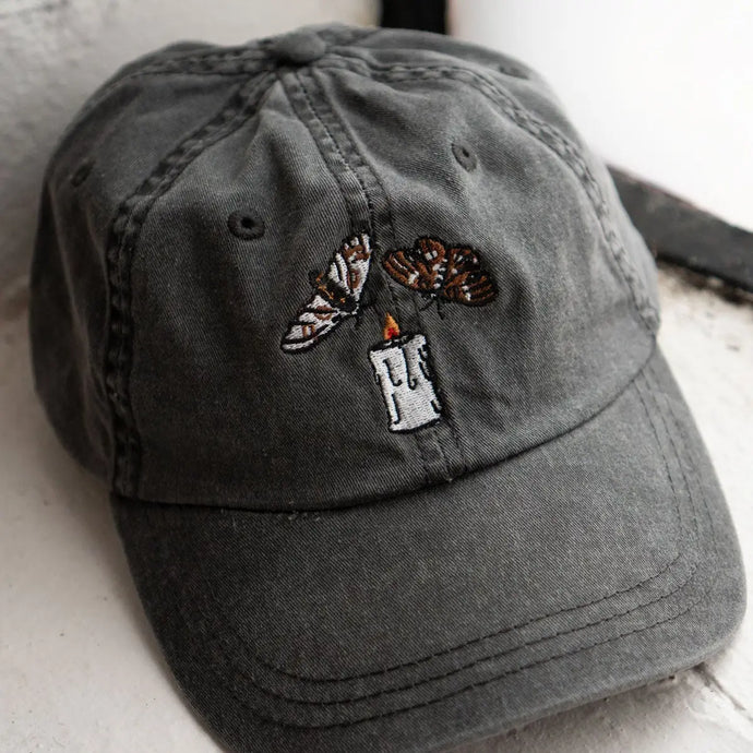 Embroidered Dad Hat - Fatal Attraction Moths