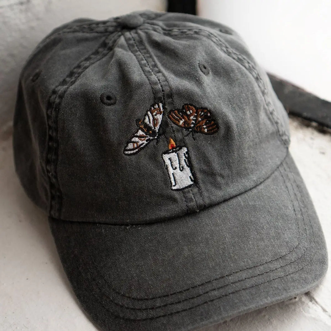Embroidered Dad Hat - Fatal Attraction Moths