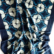 Load image into Gallery viewer, Block Print Cotton Silk Scarf/Wrap - Grenada