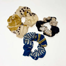 Load image into Gallery viewer, Cotton Silk Scrunchie Hair Ties - Set of 3