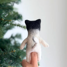 Load image into Gallery viewer, Tuxedo Cat Finger Puppet