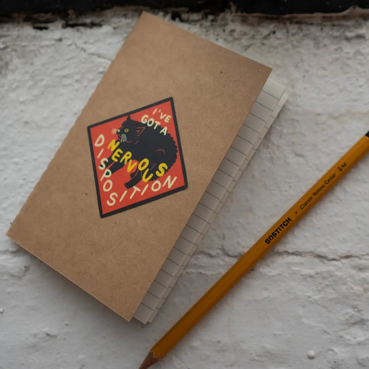 Nervous Disposition Sticker – Zinnia Textiles Nelson