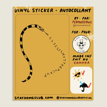 Load image into Gallery viewer, STFU Snake Sticker