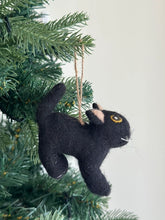 Load image into Gallery viewer, Playful Black Cat Ornament