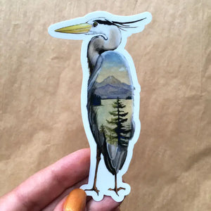 Great Blue Heron Sticker