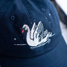Load image into Gallery viewer, Embroidered Dad Hat - Night Swans