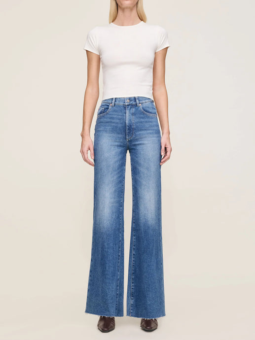Hepburn Wide Leg High Rise Jeans - Driggs 32