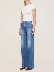 Hepburn Wide Leg High Rise Jeans - Driggs 32" Inseam