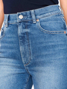 Hepburn Wide Leg High Rise Ankle Jeans - Driggs 27" Inseam