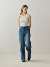 Load image into Gallery viewer, Hepburn Wide Leg High Rise Jeans - North Current 32" Inseam