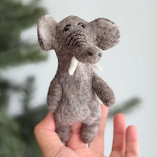 Load image into Gallery viewer, Elephant Finger Puppet