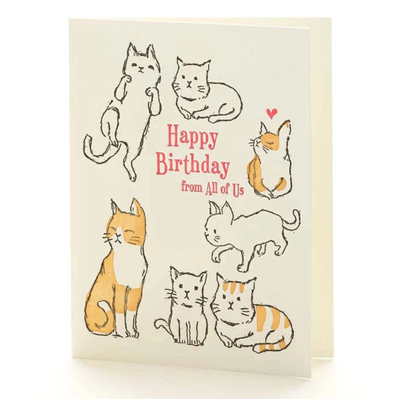 Cats Happy Birthday Card