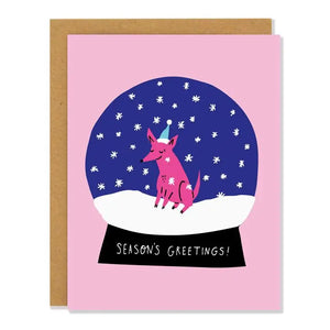 Snow Globe Holiday Card