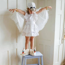 Load image into Gallery viewer, Odette the Swan Felted Children&#39;s Slippers