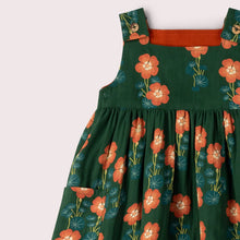 Load image into Gallery viewer, Orange Blooms Reversible Pinny Dress
