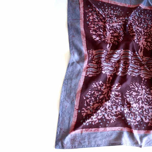 Square Block Print Bandana  - Reflections