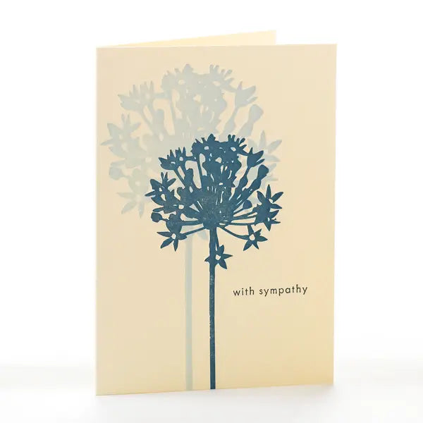 Allium With Sympathy Card