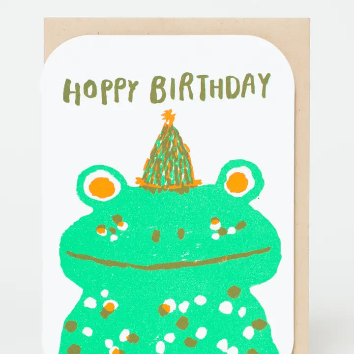 Hoppy Birthday Frog Card