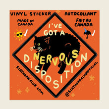 Load image into Gallery viewer, Nervous Disposition Sticker