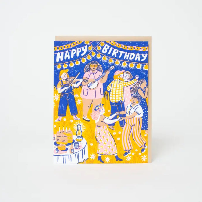 Birthday Barn Dance Card